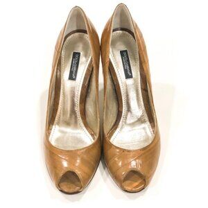 Dolce & Gabbana Eel Skin Peep Toe Pumps Size 37.5
